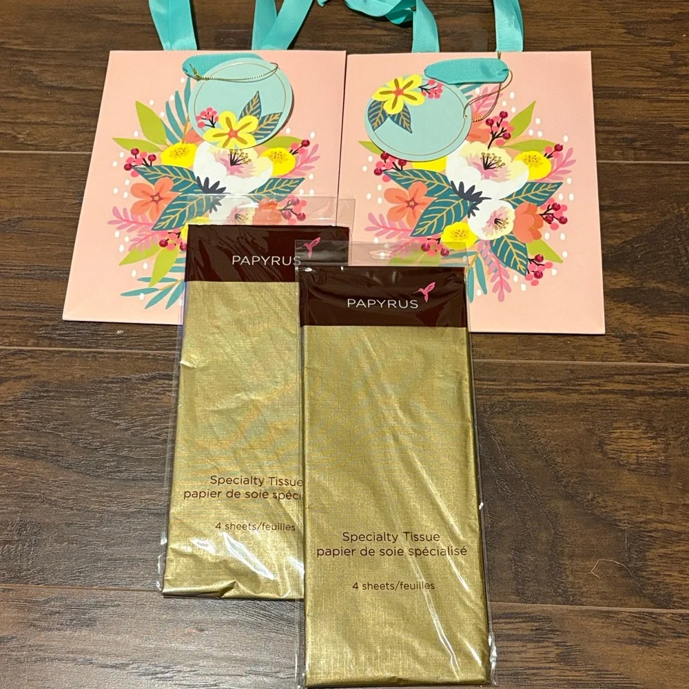 🆕Papyrus Bejeweled Floral Gift Packaging Bundle